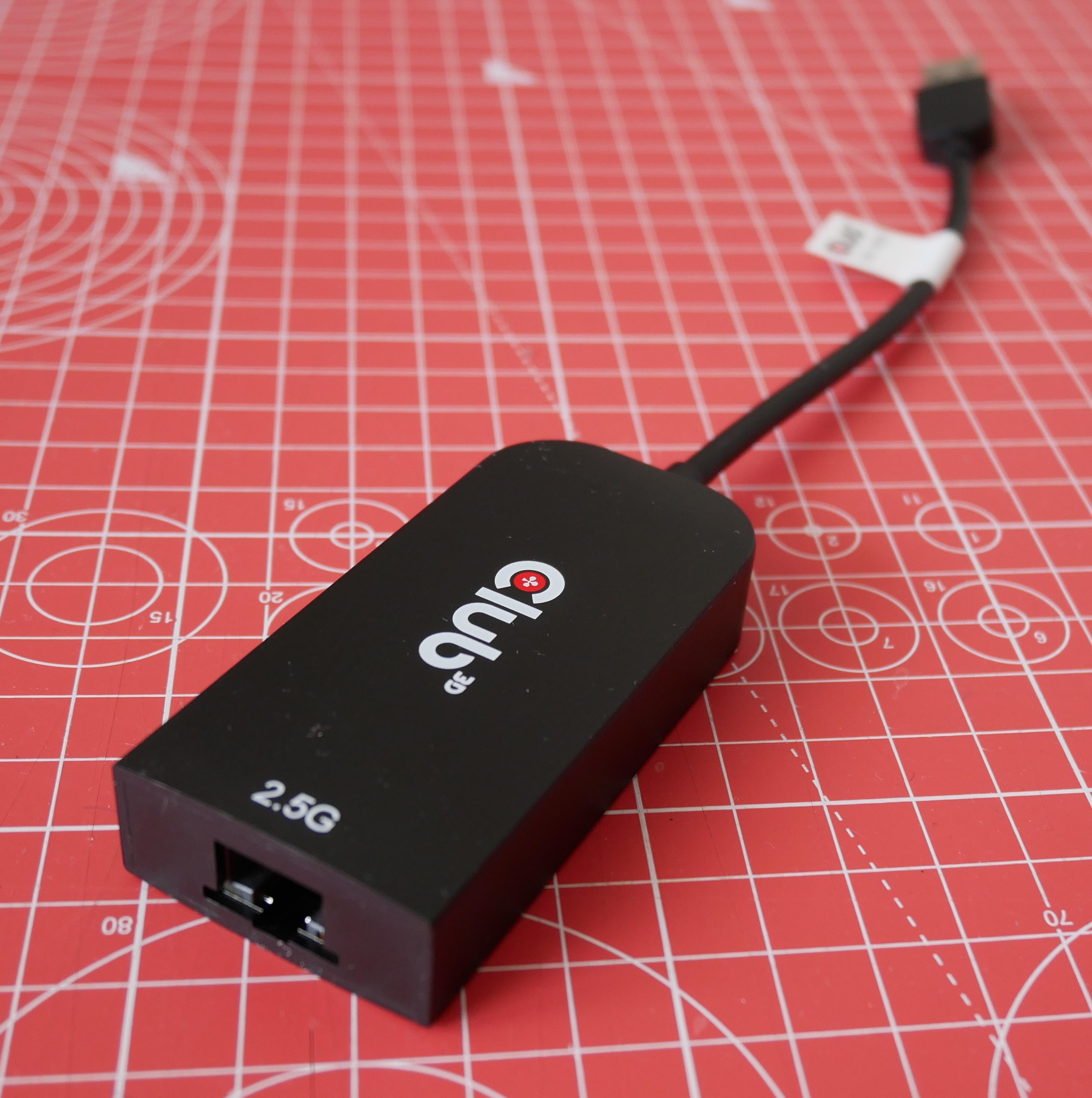 Adaptateur USB Type A vers Ethernet 2,5 Gbps de la marque Club3D