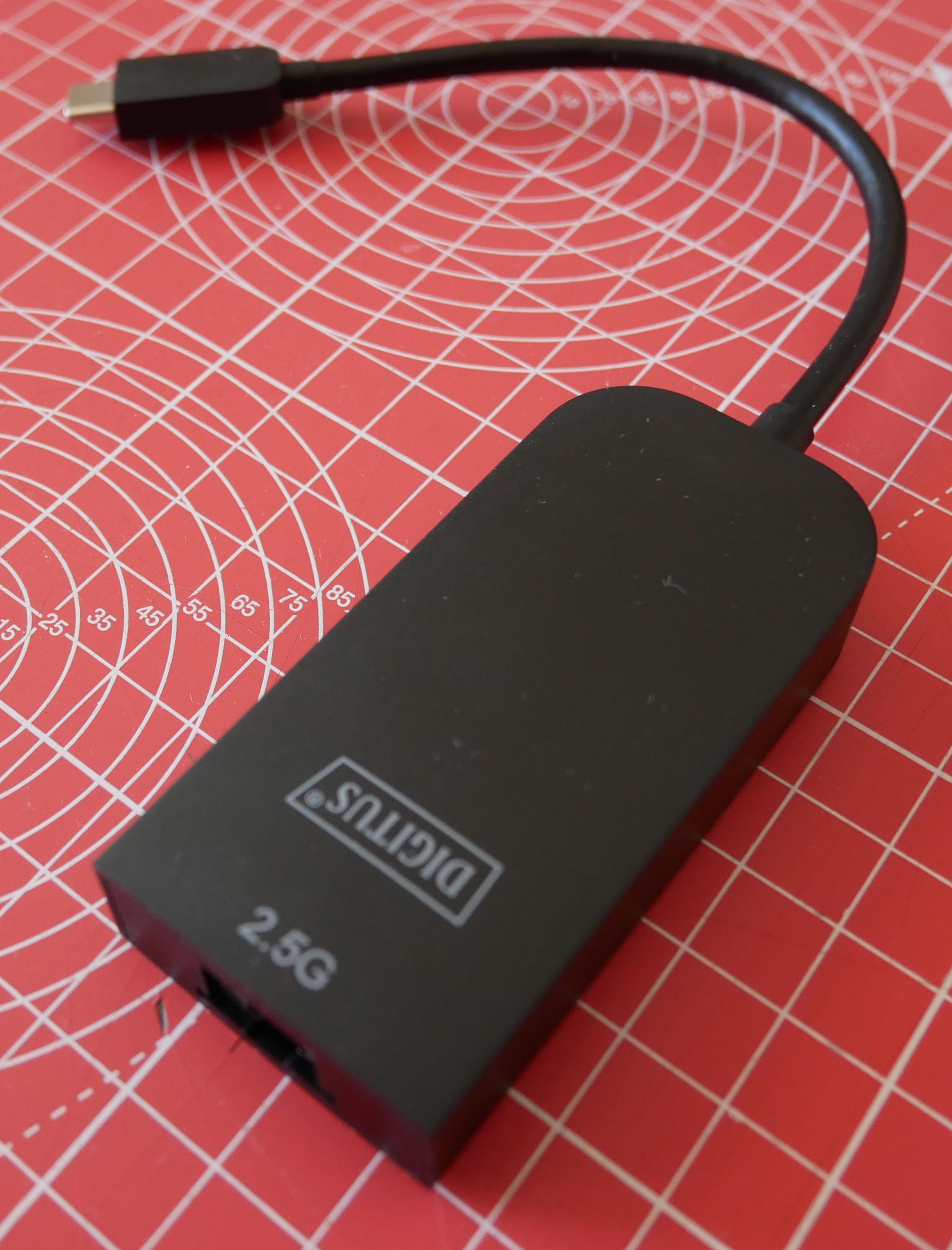 Adaptateur USB Type C vers Ethernet 2,5 Gbps de Digitus
